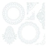 Crafter's Companion Antique Lace 6x6 Inch Rub Ons Embellishment (SS-AL-STK-RUB)