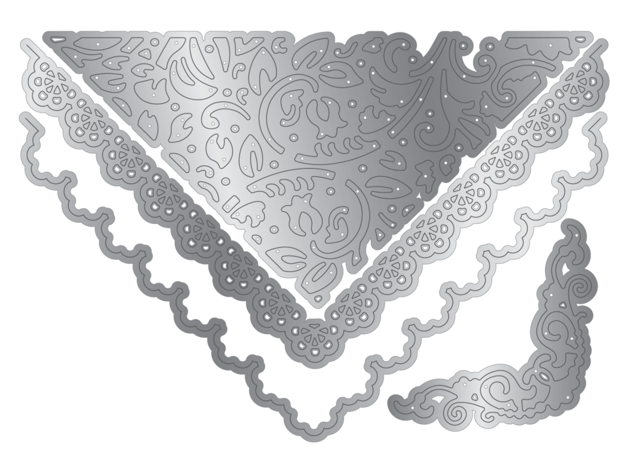 Crafter's Companion Antique Lace Dies Romantic Envelope (SS-AL-MD-ROENV)