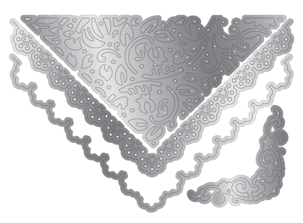 Crafter's Companion Antique Lace Dies Romantic Envelope (SS-AL-MD-ROENV)