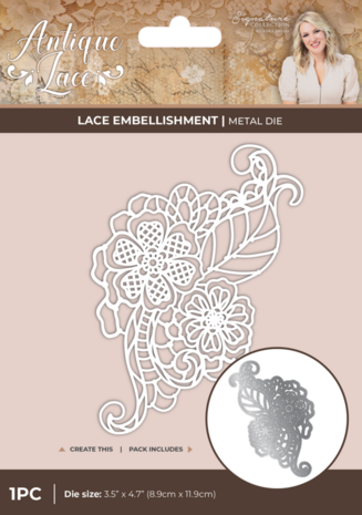 Crafter's Companion Antique Lace Dies Lace Embellishment (SS-AL-MD-LAEMB)