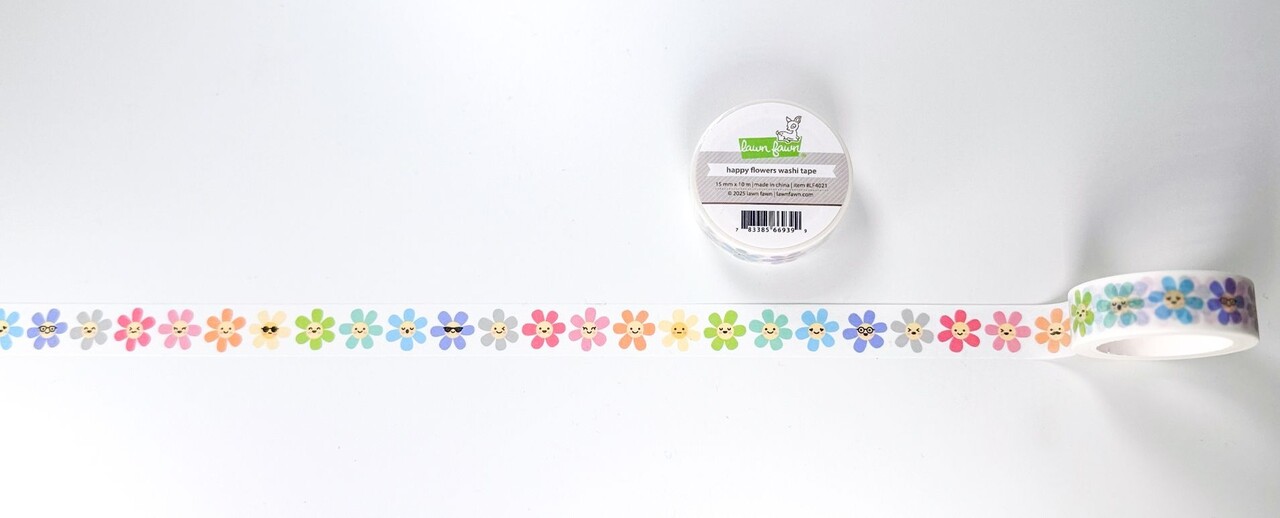 Lawn Fawn Happy Flowers Washi Tape (LF4021)