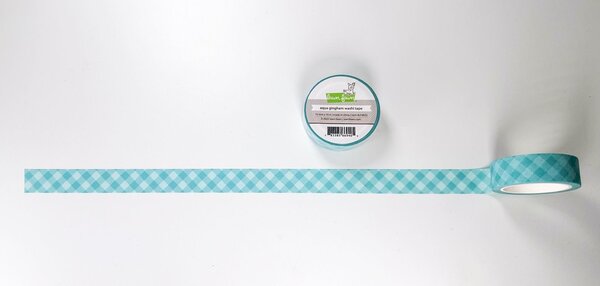 Lawn Fawn Aqua Gingham Washi Tape (LF4022)