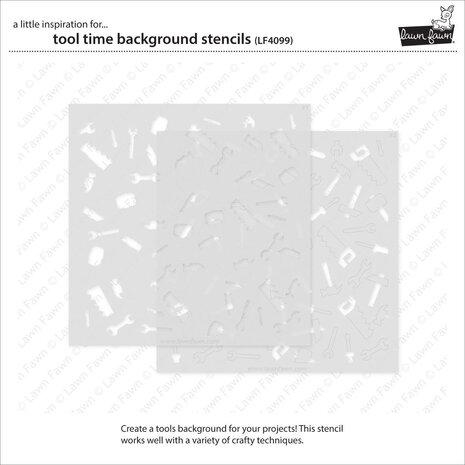 Lawn Fawn Tool Time Background Stencils (LF4099)