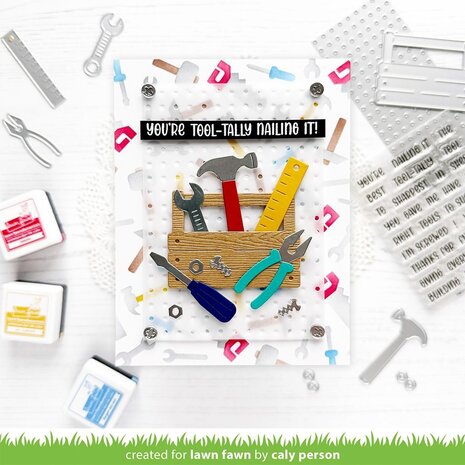 Lawn Fawn Tool Time Background Stencils (LF4099)