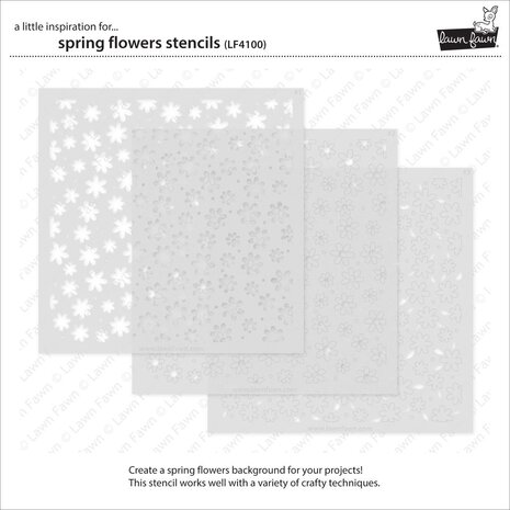 Lawn Fawn Spring Flowers Stencils (LF4100)