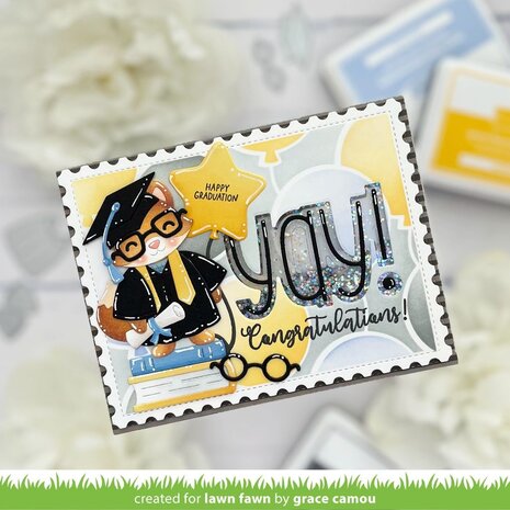 Lawn Fawn Build-A-Critter Graduation Accessories Dies (LF4088)