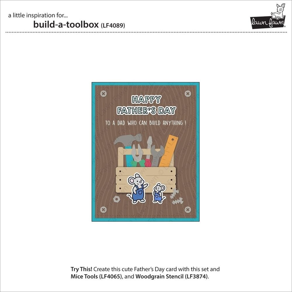 Lawn Fawn Build-A-Toolbox Accessories Dies (LF4089)