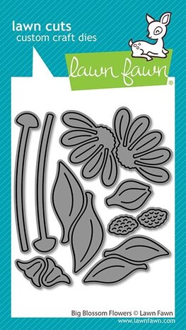 Lawn Fawn Big Blossom Flowers Dies (LF4092)
