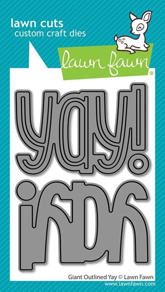 Lawn Fawn Giant Outlined Yay Dies (LF4093)