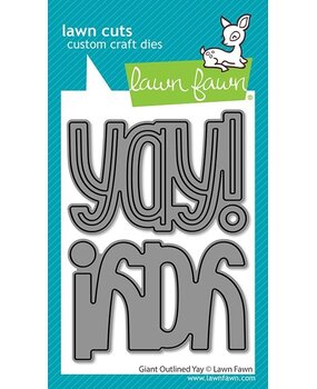 Lawn Fawn Giant Outlined Yay Dies (LF4093)