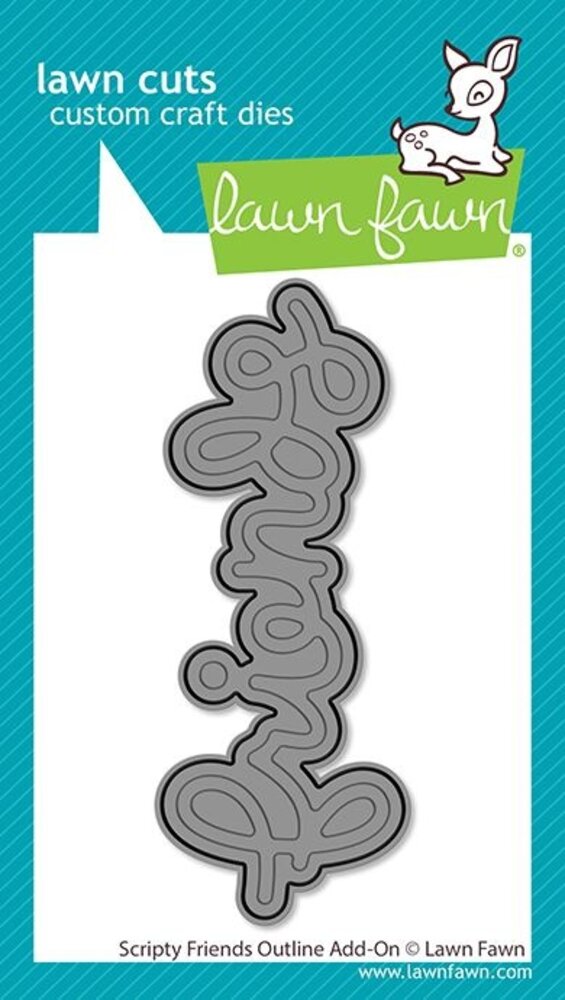 Lawn Fawn Scripty Friends Outline Add-On Dies (LF4094)