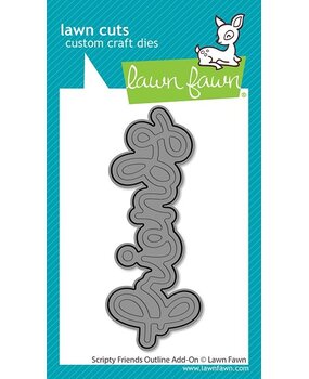 Lawn Fawn Scripty Friends Outline Add-On Dies (LF4094)