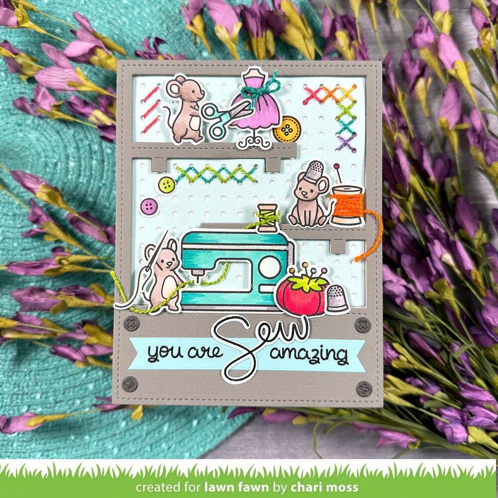 Lawn Fawn Workshop Backdrop Portrait Dies (LF4095)