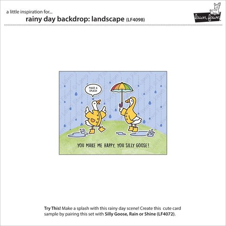 Lawn Fawn Rainy Day Landscape Dies (LF4098)
