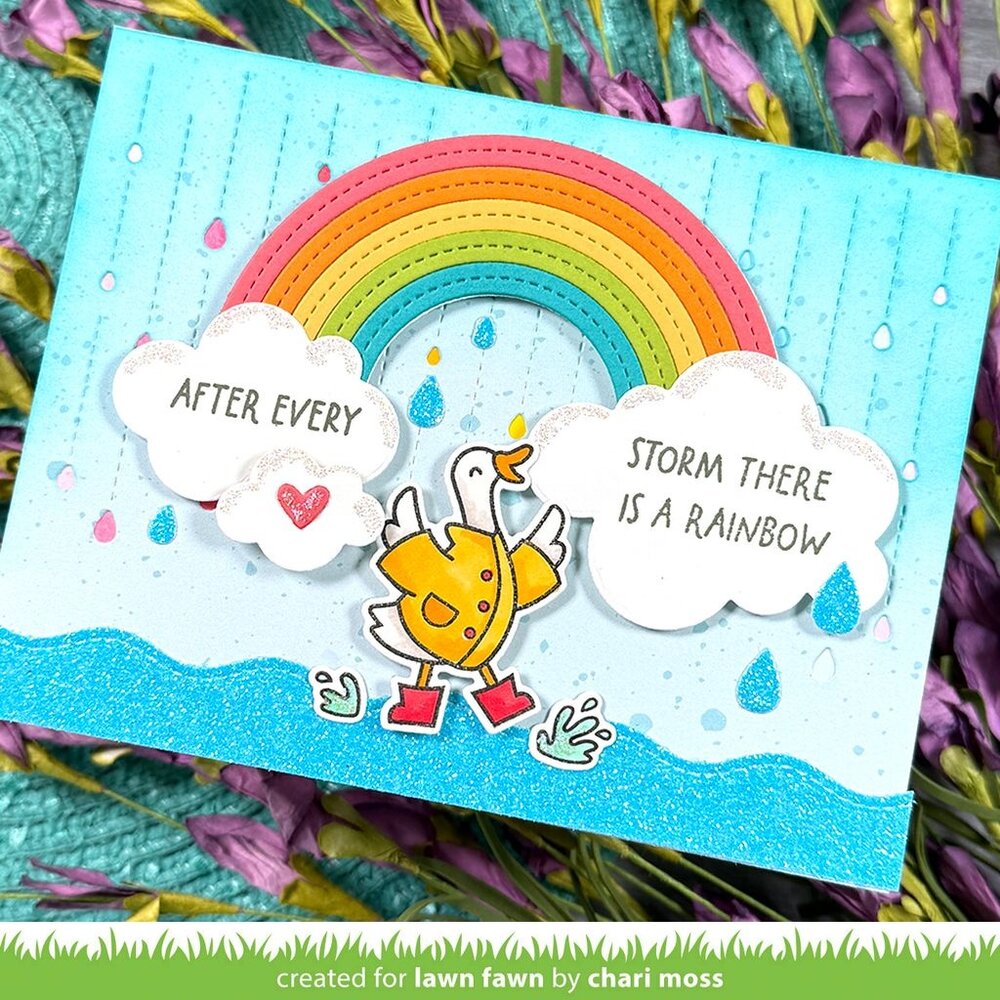 Lawn Fawn Rainy Day Landscape Dies (LF4098)