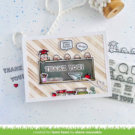 Lawn Fawn Simply Celebrate Teachers Clear Stamps (LF3740)