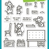 Lawn Fawn Mice Tools Clear Stamps (LF4065)
