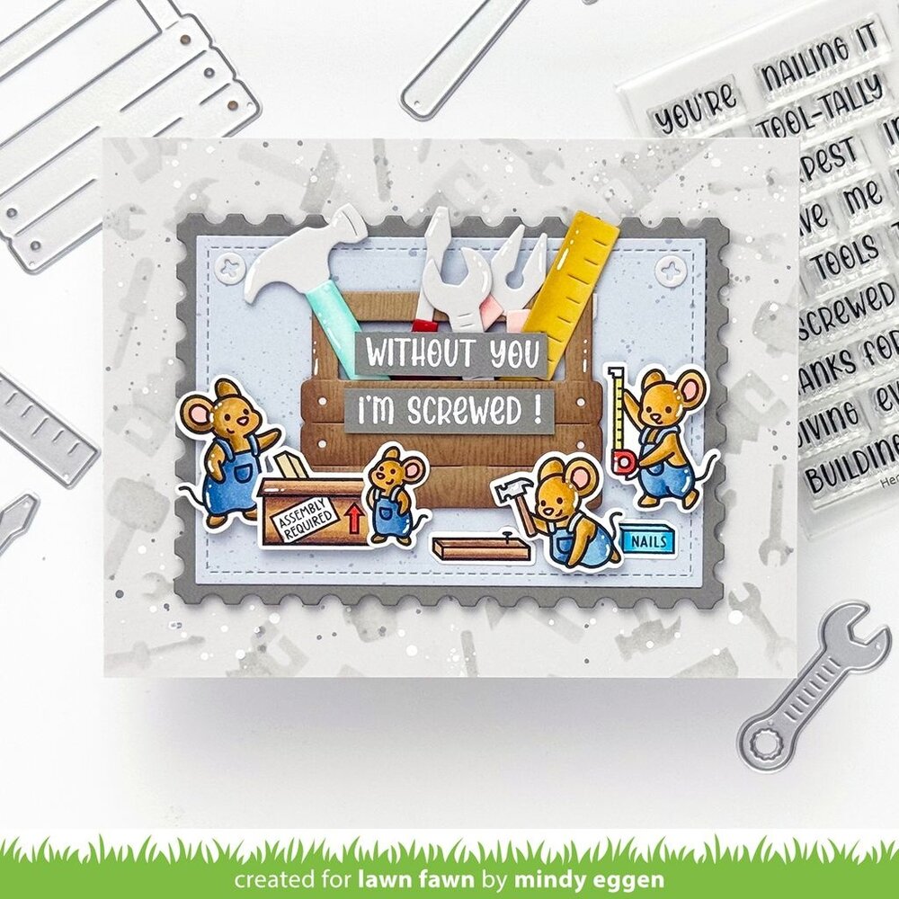 Lawn Fawn Mice Tools Clear Stamps (LF4065)