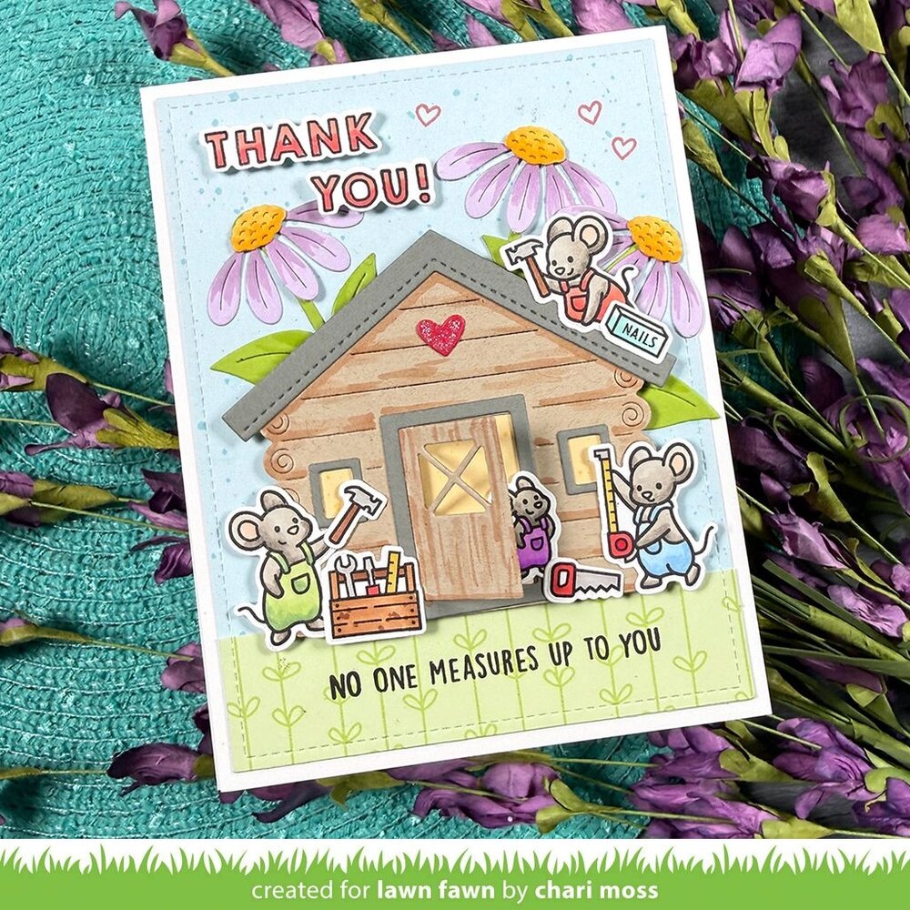 Lawn Fawn Mice Tools Clear Stamps (LF4065)