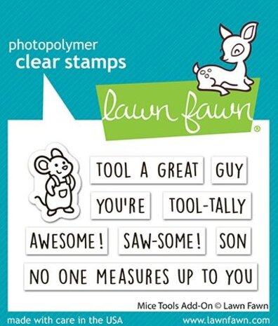 Lawn Fawn Mice Tools Add-On Clear Stamps (LF4068)