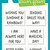 Lawn Fawn Rainbow Sentiments Clear Stamps (LF4075)