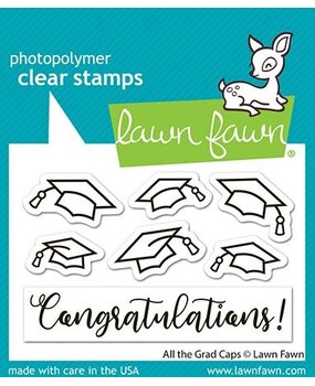 Lawn Fawn All The Grad Caps Clear Stamps (LF4079)
