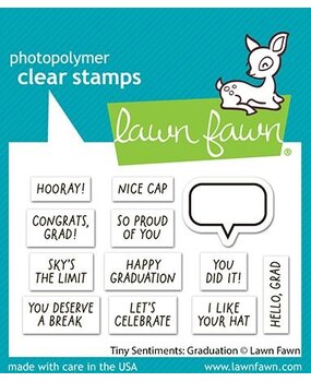 Lawn Fawn Tiny Sentiments Graduation Clear Stamps (LF4082)
