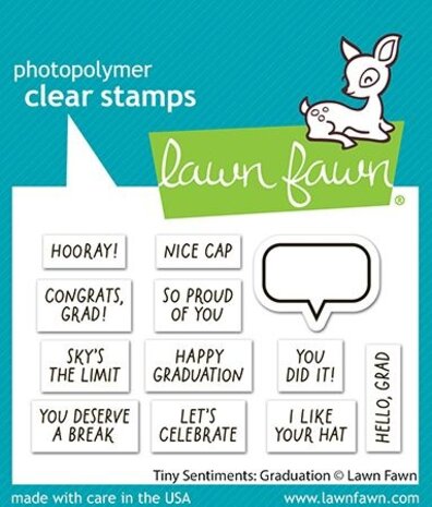 Lawn Fawn Tiny Sentiments Graduation Clear Stamps (LF4082)