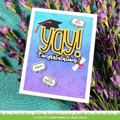 Lawn Fawn Tiny Sentiments Graduation Clear Stamps (LF4082)