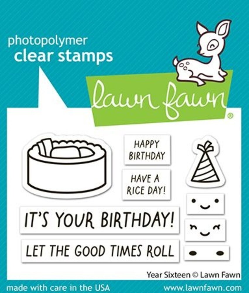 Lawn Fawn Year Sixteen Clear Stamps (LF4084)