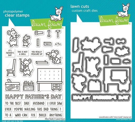 Lawn Fawn Mice Tools Stamp & Die DUO (LF4066)