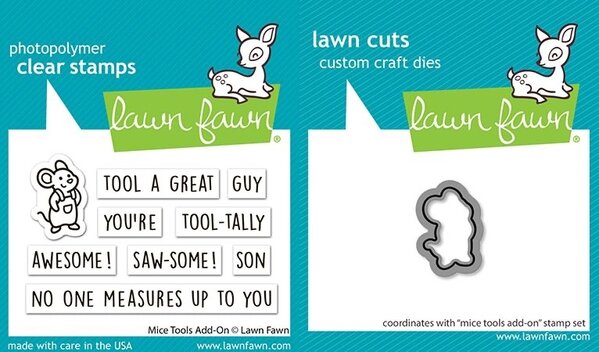 Lawn Fawn Mice Tools Add-On Stamp & Die DUO (LF4069)
