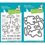 Lawn Fawn Silly Goose, Rain Or Shine! Stamp & Die DUO (LF4073)