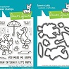 Lawn Fawn Silly Goose, Rain Or Shine! Stamp & Die DUO (LF4073)