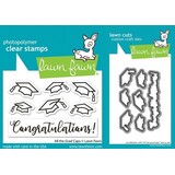 Lawn Fawn All The Grad Caps Stamp & Die DUO (LF4080)