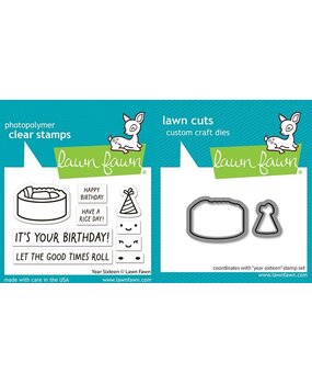 Lawn Fawn Year Sixteen Stamp & Die DUO (LF4085)
