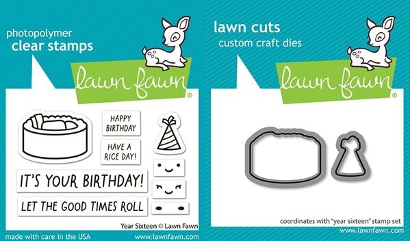 Lawn Fawn Year Sixteen Stamp & Die DUO (LF4085)