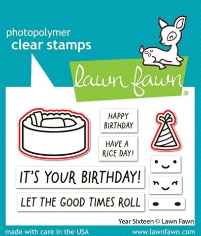 Lawn Fawn Year Sixteen Stamp & Die DUO (LF4085)