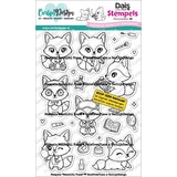 Carlijn Design Stempels Beautiful Foxes (CDST-0171)