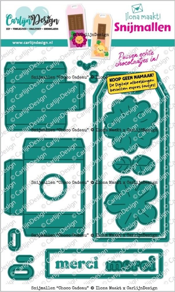 Carlijn Design Snijmallen Choco Cadeau (CDSN-0363) Carlijn Design Snijmallen Choco Cadeau (CDSN-0363)