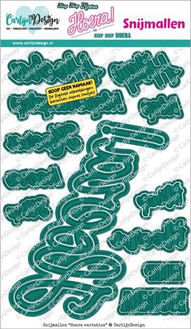Carlijn Design Snijmallen Hoera Variaties (CDSN-0370)
