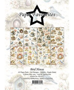 Paper Favourites Bird House A5 Paper Pack (PFA217)