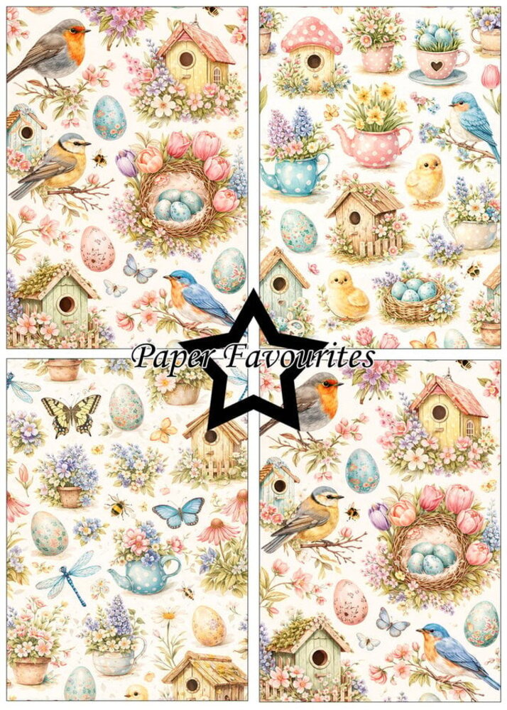 Paper Favourites Bird House A5 Paper Pack (PFA217)