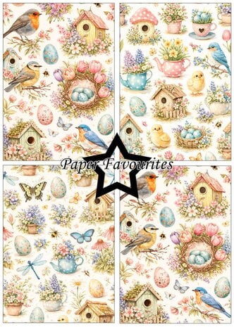 Paper Favourites Bird House A5 Paper Pack (PFA217)