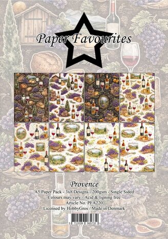 Paper Favourites Provence A5 Paper Pack (PFA220)