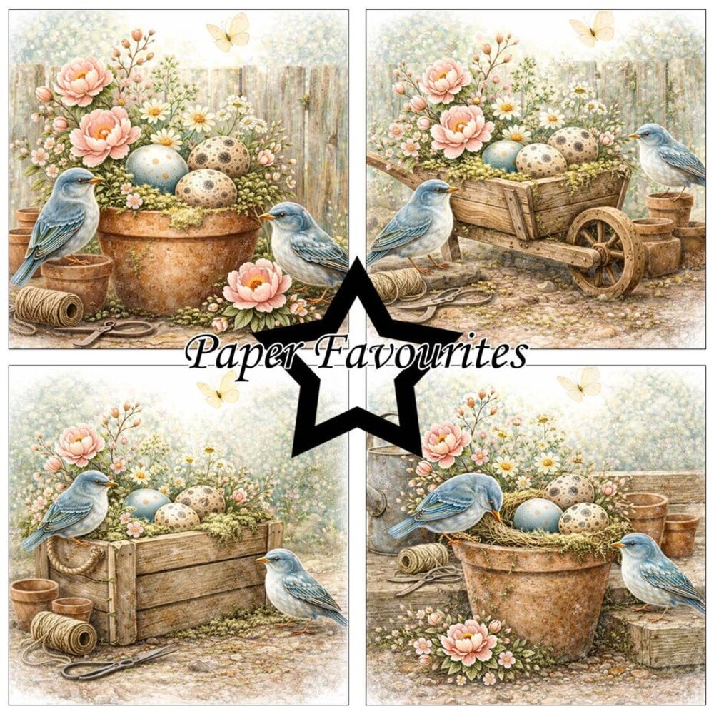 Paper Favourites Bird House 6x6 Inch Paper Pack (PF576)