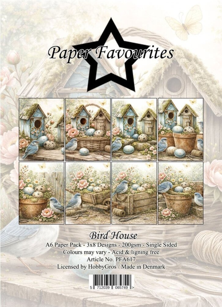 Paper Favourites Bird House A6 Paper Pad (PFA617)