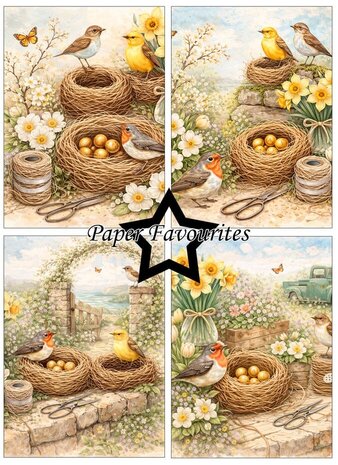 Paper Favourites Bird Nest A6 Paper Pad (PFA618)