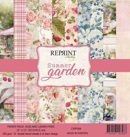 Reprint PRE-ORDER Summer Garden 12x12 Inch Paper Pack (CRP099)