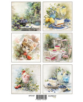 Reprint PRE-ORDER Summer Garden A4 Cutouts (KPA4122)